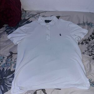 White Polo by Ralph Lauren White Classic Polo Shirt (Men’s Medium)